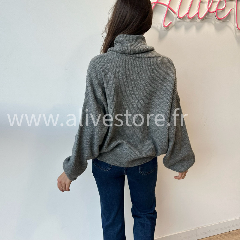Pull Lia col roulé laine femme – Alive Store