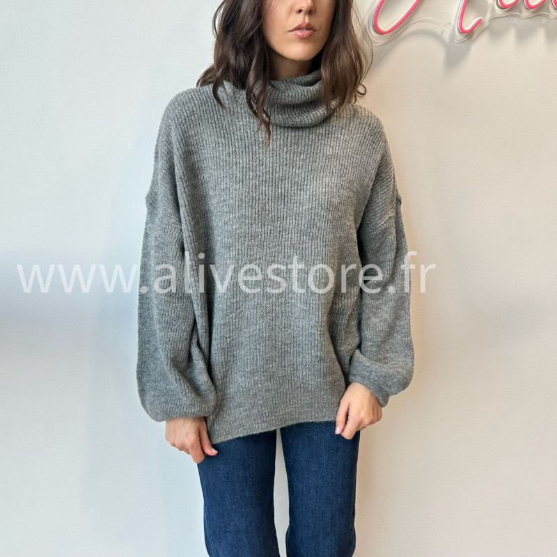 Pull Lia col roulé laine femme – Alive Store