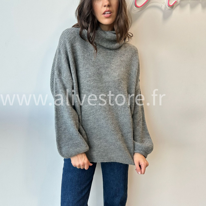Pull Lia col roulé laine femme – Alive Store
