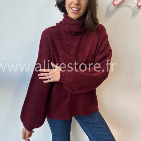 Pull Lia col roulé laine femme – Alive Store
