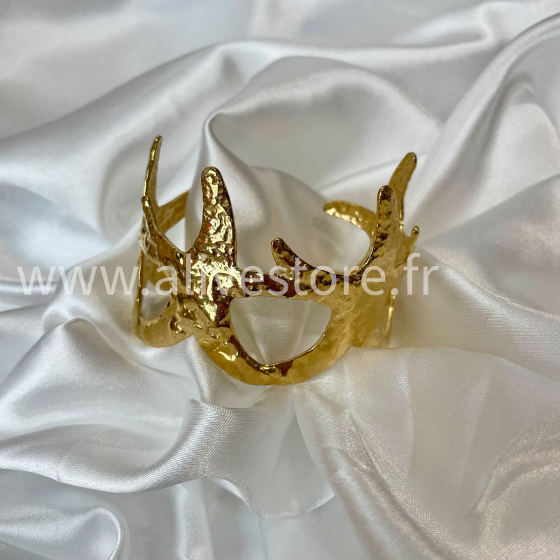 Bracelet manchette doré acier inoxydable femme – Alive Store