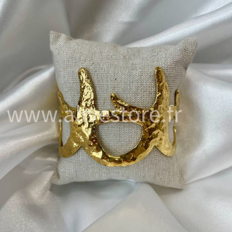 Bracelet manchette doré acier inoxydable femme – Alive Store