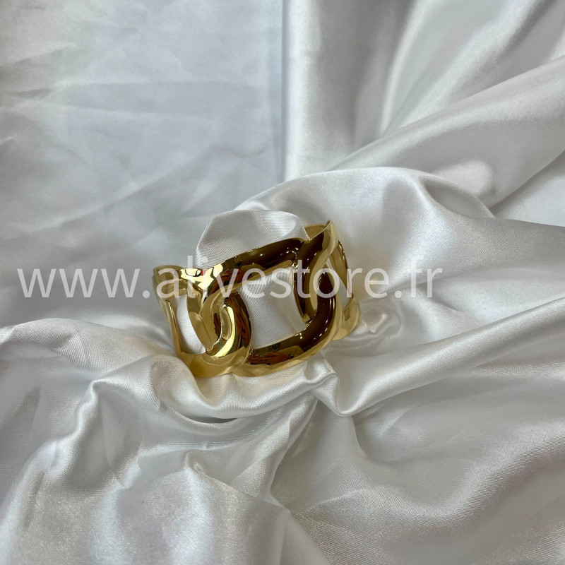 Bracelet doré design acier inoxydable femme – Alive Store