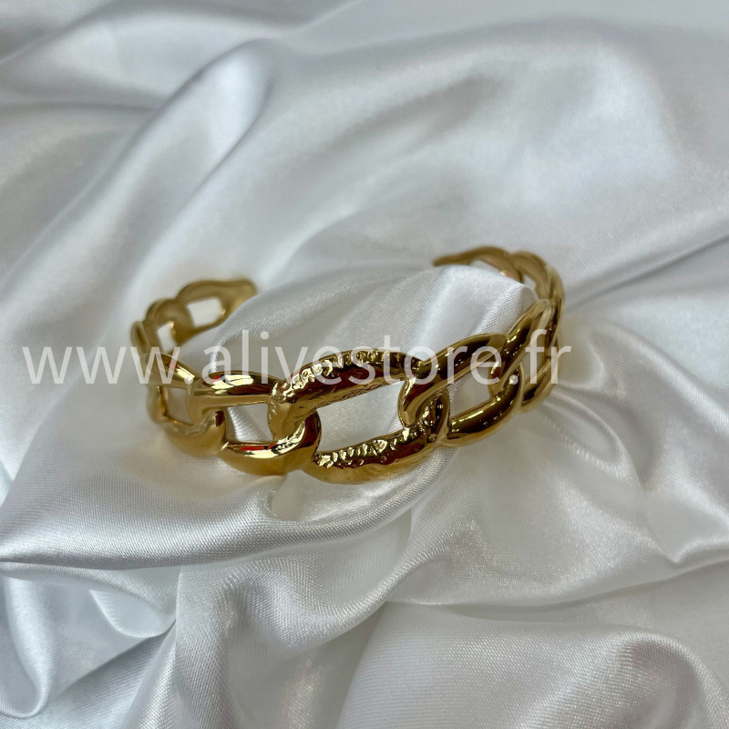 Bracelet Elena acier inoxydable doré – Alive Store