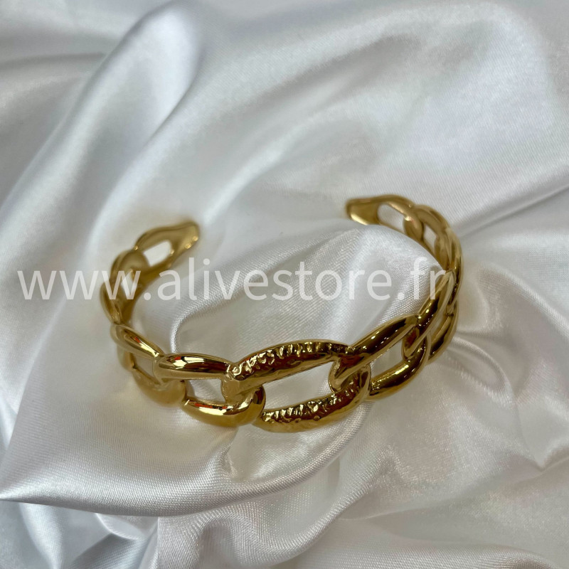 Bracelet Elena acier inoxydable doré – Alive Store