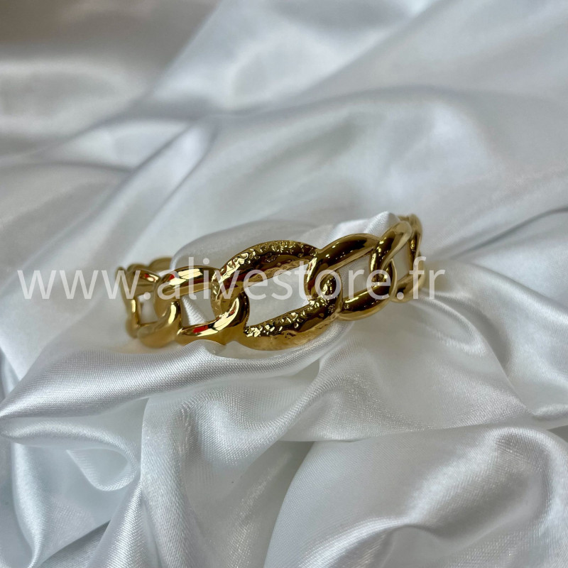 Bracelet Elena acier inoxydable doré – Alive Store