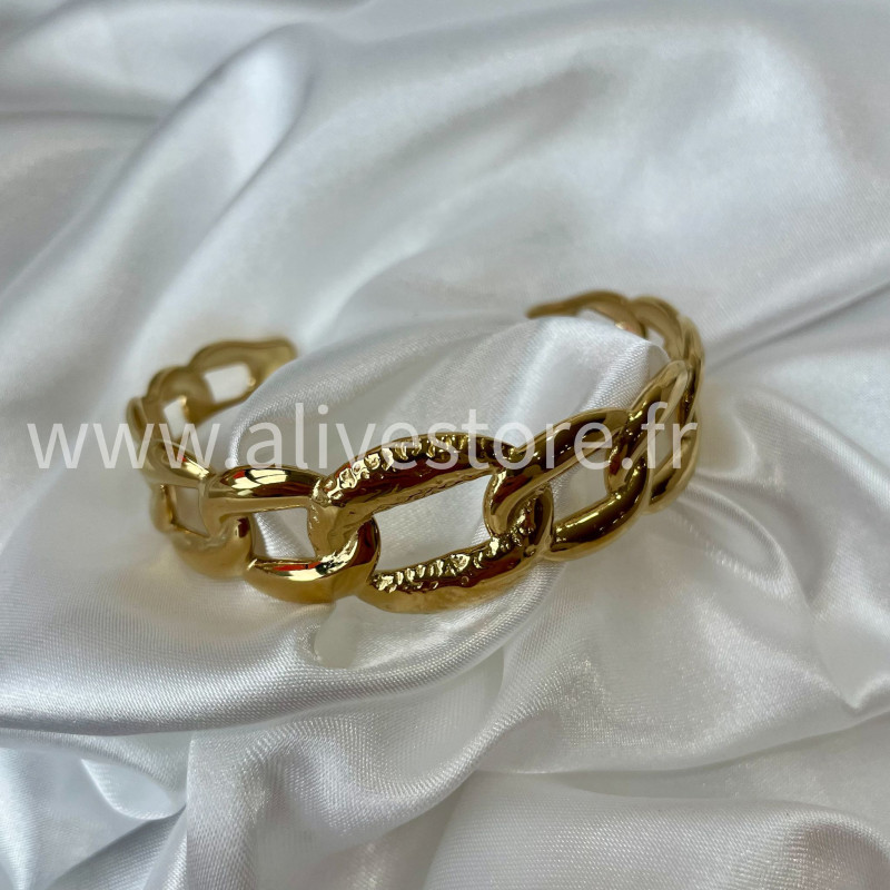 Bracelet Elena acier inoxydable doré – Alive Store
