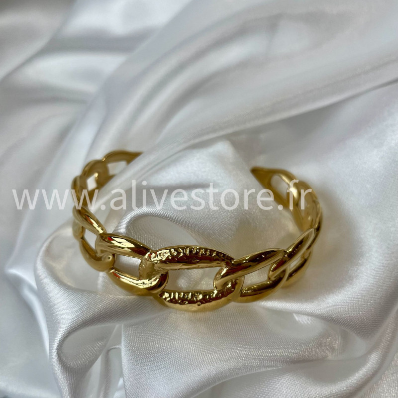 Bracelet Elena acier inoxydable doré – Alive Store