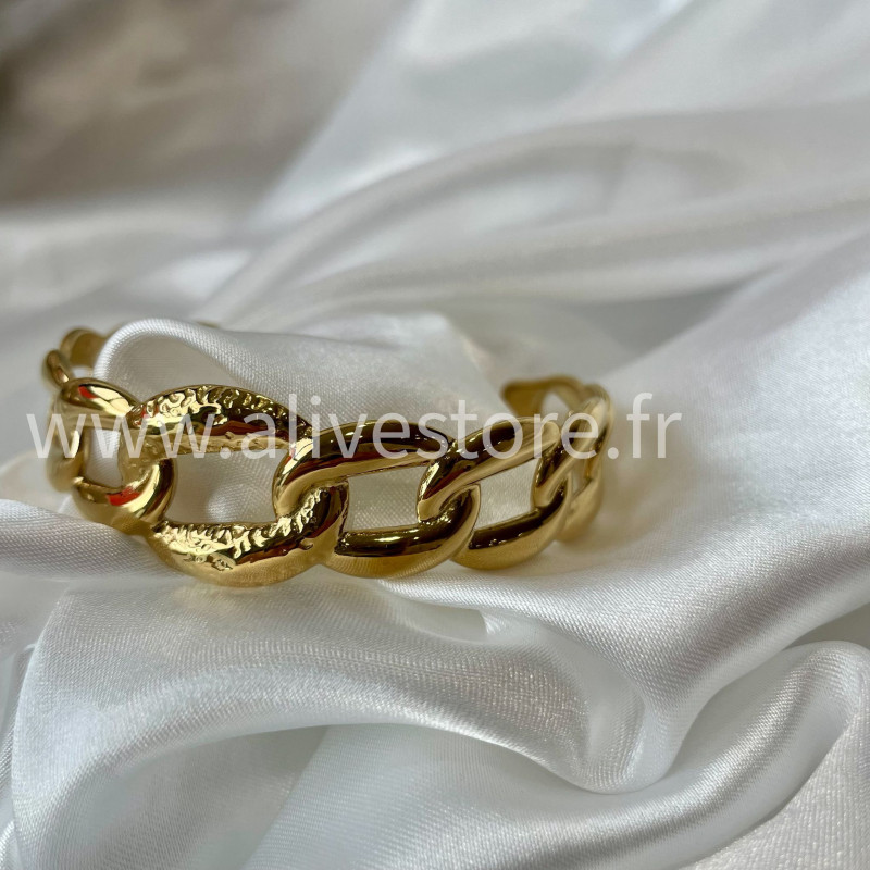 Bracelet Elena acier inoxydable doré – Alive Store