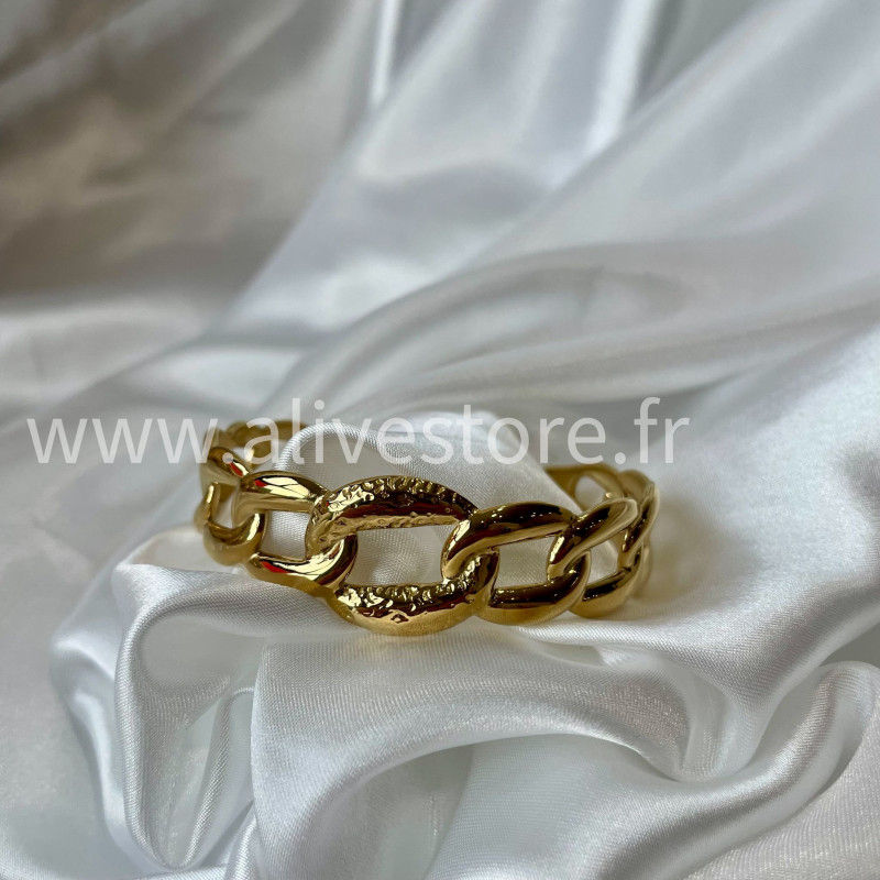 Bracelet Elena acier inoxydable doré – Alive Store