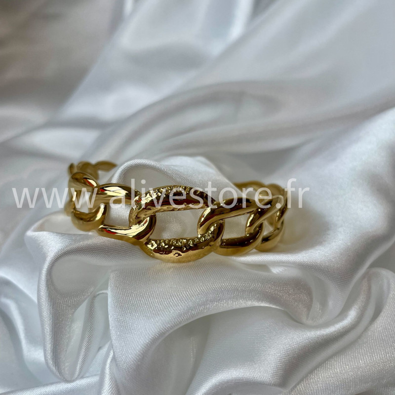 Bracelet Elena acier inoxydable doré – Alive Store