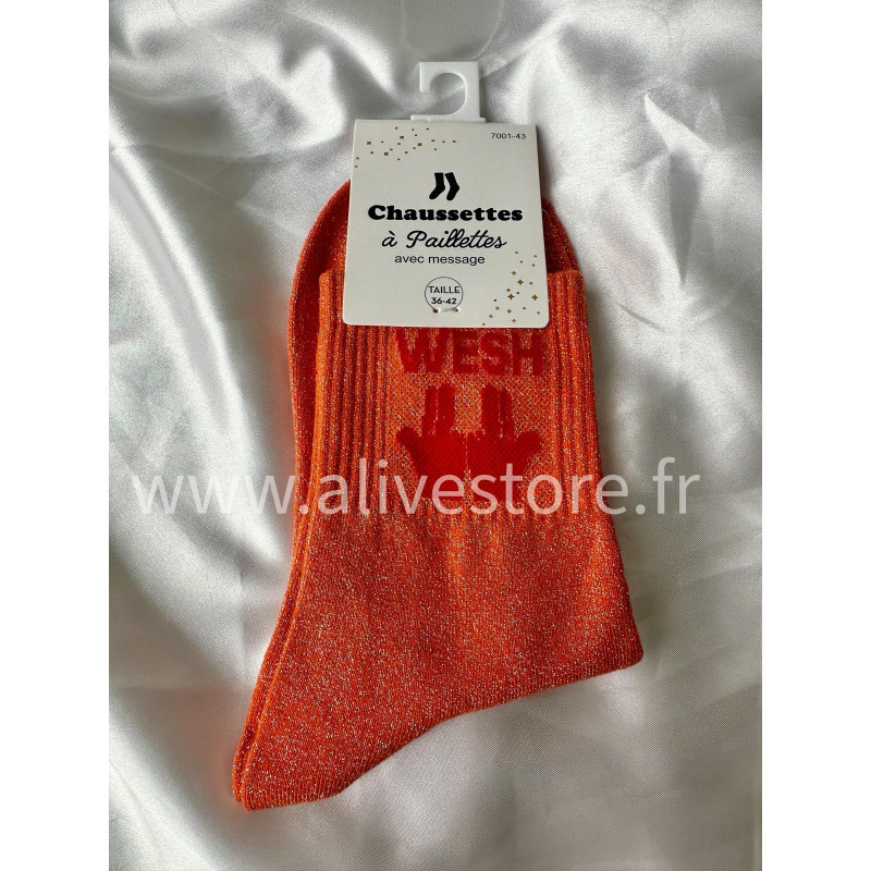 CHAUSSETTES PAILLETÉES WESH