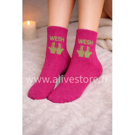 CHAUSSETTES PAILLETÉES WESH