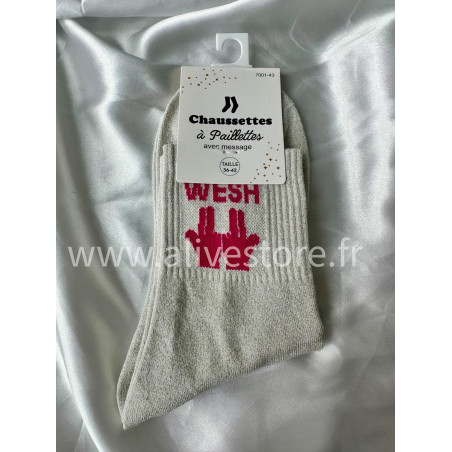 CHAUSSETTES PAILLETÉES WESH