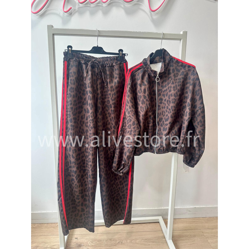 VESTE ZIP LÉOPARD LUNA