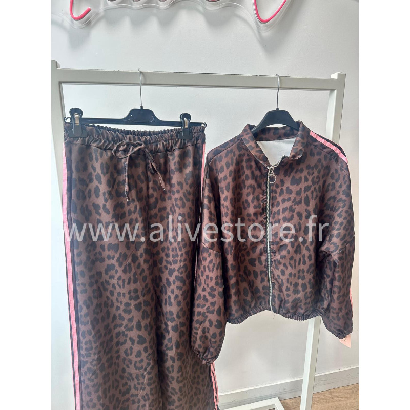VESTE ZIP LÉOPARD LUNA