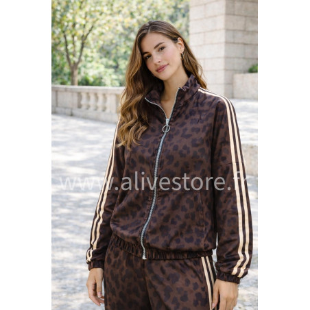 VESTE ZIP LÉOPARD LUNA