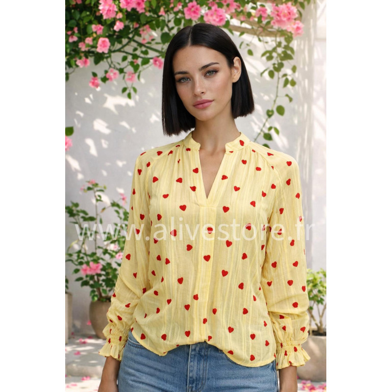 BLOUSE CŒURS LINA