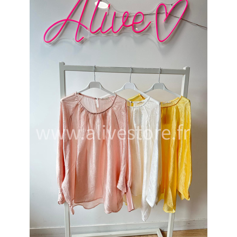BLOUSE SATINÉE LÉA