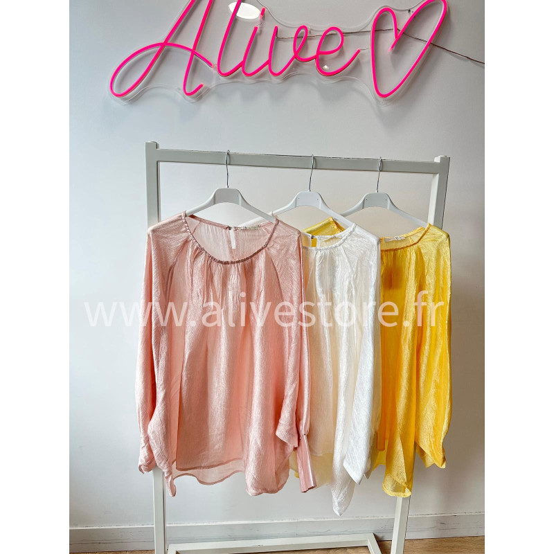 BLOUSE SATINÉE LÉA