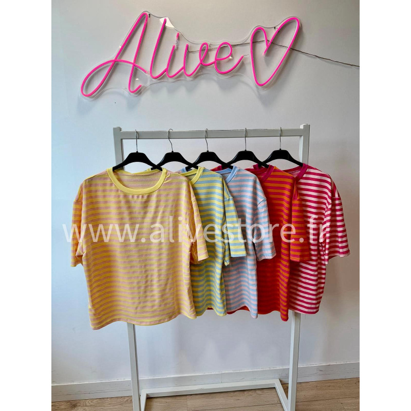 T-SHIRT MARINIÈRE LÉA