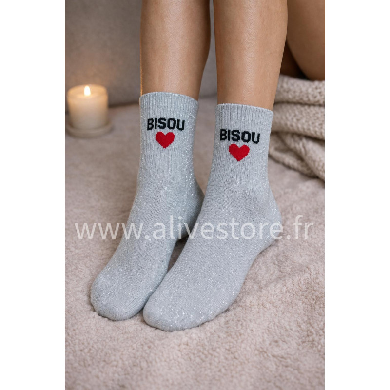 CHAUSSETTES PAILLETÉES BISOU