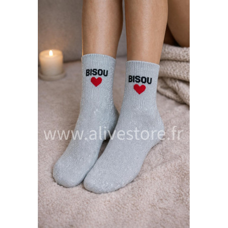 CHAUSSETTES PAILLETÉES BISOU