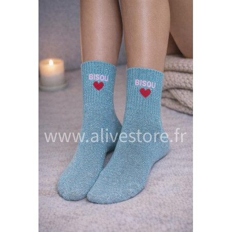 CHAUSSETTES PAILLETÉES BISOU