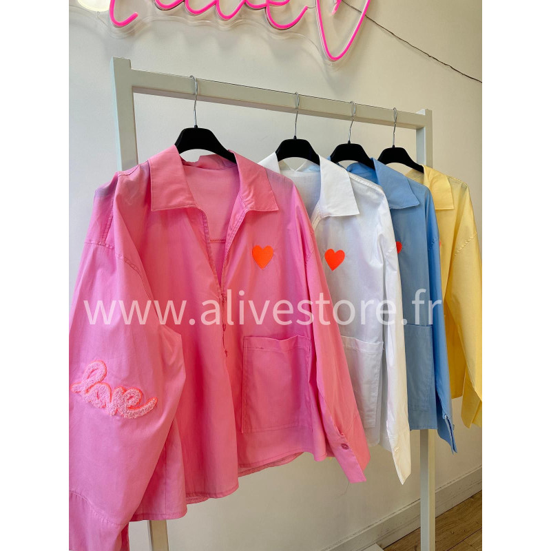 CHEMISE LOVE CŒUR