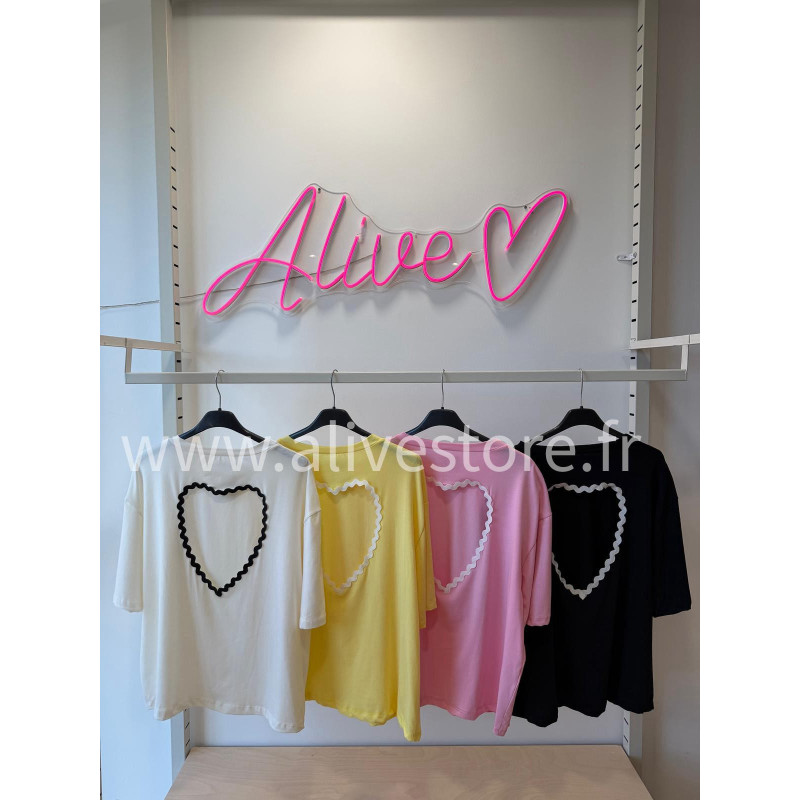T-SHIRT DOS CŒUR LINA