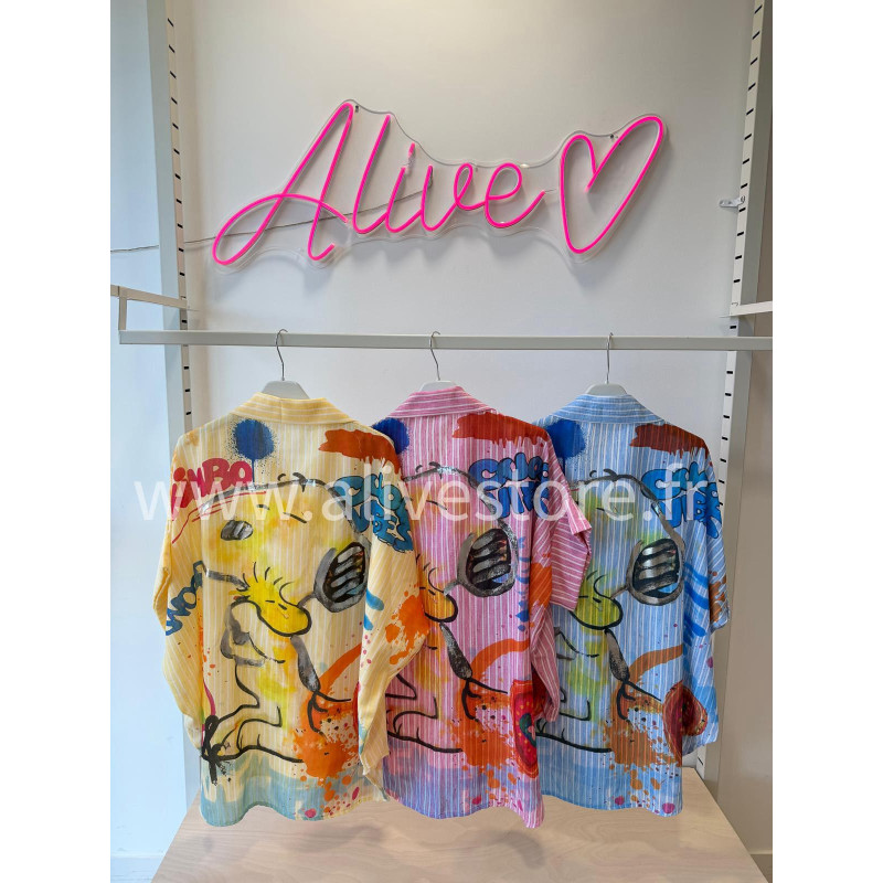 CHEMISE SNOOPY COLOR